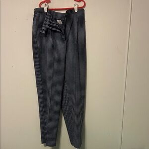 Women’s petite Blue Checkered ankle Pants